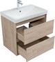 AQUANET Тумба с раковиной Милан 70 цв. дуб светлый AQUANET-340168