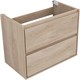 AQUANET Тумба с раковиной Милан 80 цв. дуб светлый AQUANET-340169