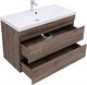 AQUANET Тумба с раковиной Нота new 100 цв.дуб веллингтон табак AQUANET-335878