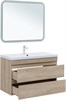 AQUANET Тумба с раковиной Нота new 100 цв.дуб светлый AQUANET-335883