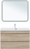AQUANET Тумба с раковиной Нота new 100 цв.дуб светлый AQUANET-335883
