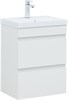 AQUANET Тумба с раковиной Нота new 50 цв.белый глянец AQUANET-335869