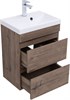 AQUANET Тумба с раковиной Нота new 50 цв.дуб веллингтон табак AQUANET-335874
