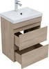 AQUANET Тумба с раковиной Нота new 50 цв.дуб светлый AQUANET-335879