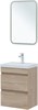 AQUANET Тумба с раковиной Нота new 50 цв.дуб светлый AQUANET-335879