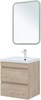 AQUANET Тумба с раковиной Нота new 58 цв.дуб светлый AQUANET-335880