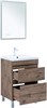 AQUANET Тумба с раковиной Нота New 60 напольная, дуб веллингтон табак AQUANET-345797