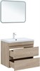 AQUANET Тумба с раковиной Нота new 75 цв.дуб светлый AQUANET-335881