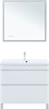 AQUANET Тумба с раковиной Нота New 90 белый глянец AQUANET-345802