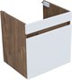 AQUANET Тумба с раковиной Оптима 50 цв. дуб рустикальный/белый сатин AQUANET-345348