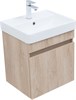 AQUANET Тумба с раковиной Оптима 50 цв. дуб светлый AQUANET-345349