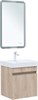 AQUANET Тумба с раковиной Оптима 50 цв. дуб светлый AQUANET-345349