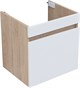 AQUANET Тумба с раковиной Оптима 50 цв. дуб светлый/белый сатин AQUANET-345350