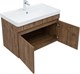 AQUANET Тумба с раковиной Оптима 80 цв. дуб рустикальный AQUANET-345359