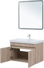 AQUANET Тумба с раковиной Оптима 80 цв. дуб светлый AQUANET-345361