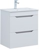 AQUANET Тумба с раковиной Практика 60 2 ящ. цв.белый матовый AQUANET-332510