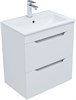 AQUANET Тумба с раковиной Практика 60 2 ящ. цв.белый матовый AQUANET-332510