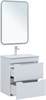 AQUANET Тумба с раковиной Практика 60 2 ящ. цв.белый матовый AQUANET-332510