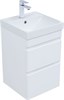 AQUANET Тумба с раковиной Слим 40 2 ящ. цв.белый сатин AQUANET-348173