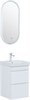 AQUANET Тумба с раковиной Слим 40 2 ящ. цв.белый сатин AQUANET-348173