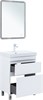 AQUANET Тумба с раковиной Слим 60 напольная 2 ящ. цв.белый сатин AQUANET-348178