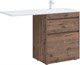 AQUANET Тумба с раковиной Токио 130 R напольная 2 ящика, цв. дуб веллингтон AQUANET-335590