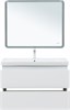 AQUANET Тумба с раковиной Эмбер 105 2 ящ. цв.белый матовый (раковина Luxury) AQUANET-332490