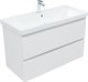 AQUANET Тумба с раковиной Эмбер 105 2 ящ. цв.белый матовый (раковина Luxury) AQUANET-332490