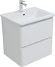 AQUANET Тумба с раковиной Эмбер 60 2 ящ. цв.белый матовый (раковина Urban) AQUANET-332503