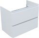 AQUANET Тумба с раковиной Эмбер 80 2 ящ. цв.белый матовый (раковина Luxury) AQUANET-332492