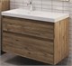 AQUANET Тумба под раковину Nova Lite 2.0 100 дуб рустикальный, левая AQUANET-346320