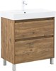 AQUANET Тумба под раковину Nova Lite 2.0 75 напольная, дуб рустикальный AQUANET-346344