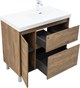 AQUANET Тумба под раковину Nova Lite 2.0 90 напольная, дуб рустикальный, правая AQUANET-346345