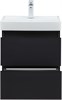 AQUANET Тумба под раковину Вега 2.0 50 черный AQUANET-362542