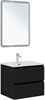 AQUANET Тумба под раковину Вега 2.0 60 черный AQUANET-362548