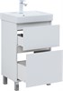 AQUANET Тумба под раковину Вега 50 напольная белый глянец AQUANET-362545
