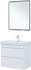 AQUANET Тумба под раковину Слим 80 белый сатин AQUANET-346049