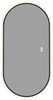 AQUANET Зеркало Контур 500х1000 LED TX овал, антипар, черный AQUANET-367656