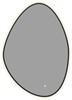 AQUANET Зеркало Контур 600х850 LED TX ассиметричное, черный AQUANET-367646