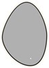 AQUANET Зеркало Контур 700х1000 LED TX ассиметричное, черный AQUANET-367647