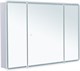 AQUANET Зеркальный шкаф Оптима 120 с LED подсветкой AQUANET-341429