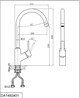 DK Смеситель для кухни Rhein.Dusseldorf DA1492401 DA1492401
