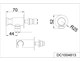 DK Подключение душевого шланга DC1004813 хром DC1004813