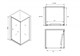 ABBER Schwarzer Diamant Душевой уголок квадратный двери раздвижные размер 90x90 см, профиль - хром / стекло - прозрачное AG0A090