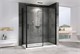ABBER Komfort Душевой уголок прямоугольный двери раздвижные размер 120x90 см, профиль - черный / стекло - прозрачное AG93120B-S92B