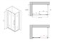 ABBER Schwarzer Diamant Душевой уголок прямоугольный двери раздвижные размер 160x50 см, профиль - черный / стекло - прозрачное AG30160BH-S50B