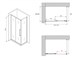 ABBER Schwarzer Diamant Душевой уголок прямоугольный двери раздвижные размер 160x60 см, профиль - хром / стекло - матовое AG30160MH-S60M