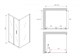 ABBER Sonnenstrand Душевой уголок прямоугольный двери складная размер 120x75 см, профиль - черный / стекло - прозрачное AG07120B-S75B