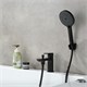 AQUATEK Alpha Смеситель врезной на борт ванны на 1 отв., матовый черный AQ1944MB