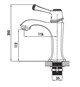 CREAVIT Cмеситель для раковины ELEGANT EG1500-S